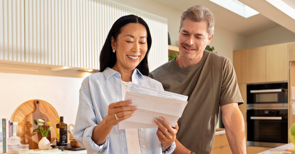 Couples discussing about second mortgage